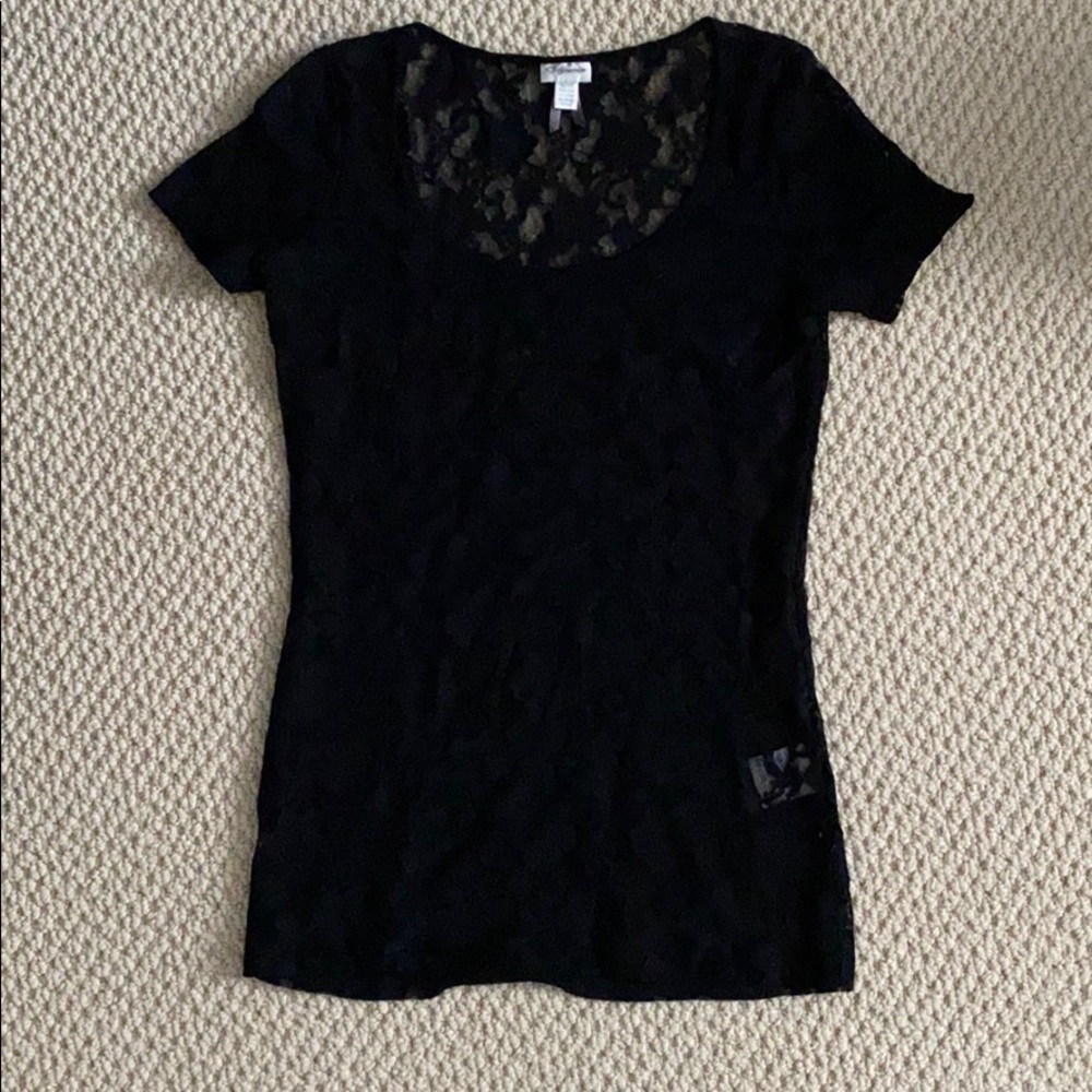 Dynamite lace short sleeve top